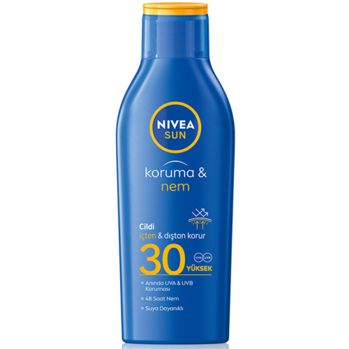 Nivea Sun SPF30 Koruma Ve Nemlendirici Güneş Koruyucu Vücut Losyonu 200 ml - Nivea
