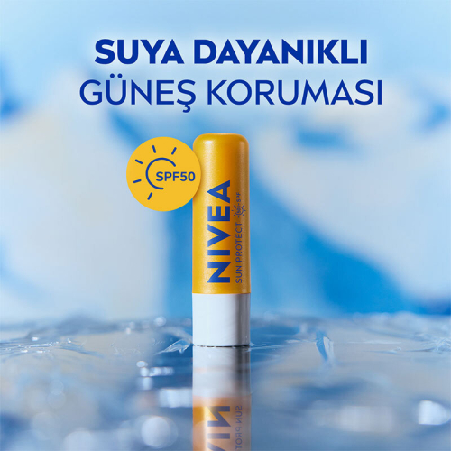 Nivea Sun SPF50 Yüksek Güneş Koruyucu Dudak Bakım Kremi 4.8 gr - 4