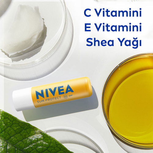 Nivea Sun SPF50 Yüksek Güneş Koruyucu Dudak Bakım Kremi 4.8 gr - 6
