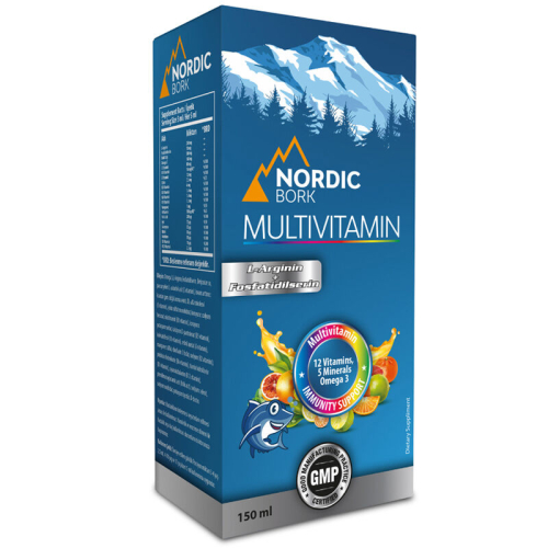 Nordic Bork Multivitamin İçeren Omega-3 Takviye Edici Şurup 150 ml - NORDIC BORK
