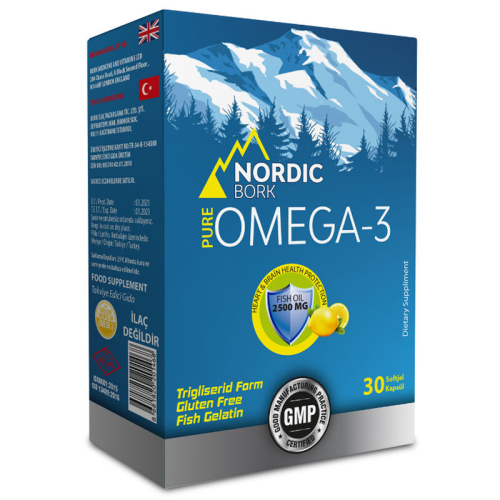 Nordic Bork Omega-3 İçeren Takviye Edici Gıda 30 Kapsül - 1