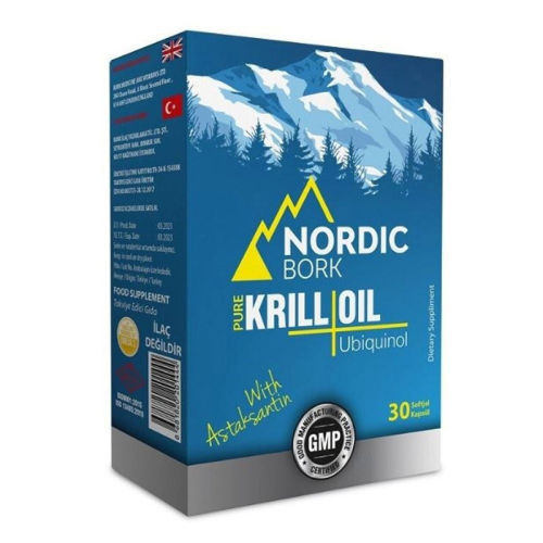 Nordic Bork Q10 Pure Krill Oil 30 Softjel Kapsül - NORDIC BORK