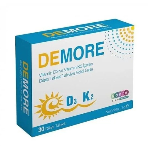 North Line Demore Vitamin D3 K2 30 Dilaltı Tablet - North Line