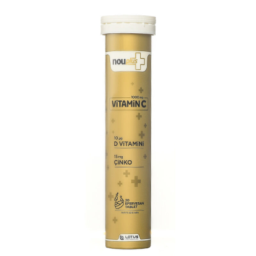 NouPlus C Vitamini 20 Efervesan Tablet - NouPlus