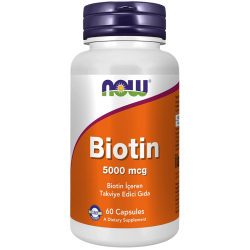 Now Biotin İçeren Takviye Edici Gıda 60 Kapsül - 1
