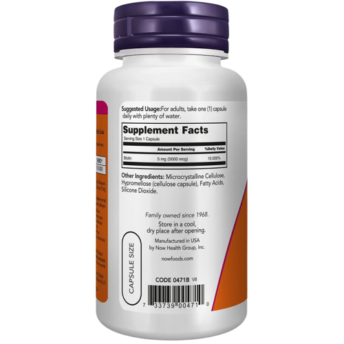 Now Biotin İçeren Takviye Edici Gıda 60 Kapsül - 3