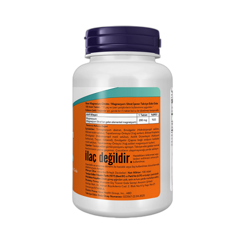Now Magnesium Citrate 100 Tablet - 2