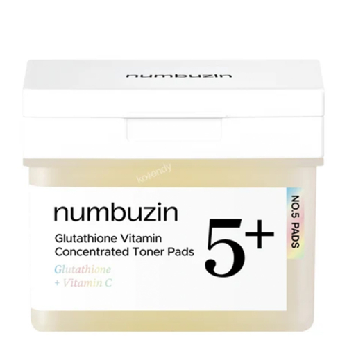 Numbuzin No-5+ Glutathione Vitamin Concentrated Toner Pads 180 ml - Numbuzin