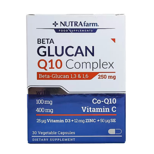 Nutrafarm Beta Glucan Q10 Complex 30 Kapsül - 1