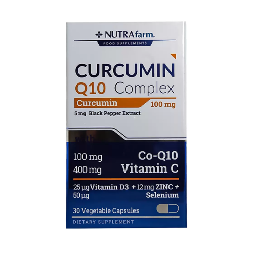Nutrafarm Curcumin Q10 Complex Takviye Edici Gıda 30 Kapsül - Dermoskin