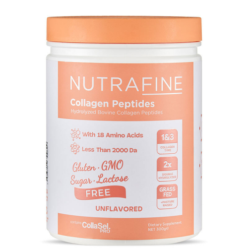 Nutrafine Bovine Collagen Doğal %100 Çifte Hidrolize Tip 1 ve Tip 3 İçeren Kolajen 300 gr - 30 Günlük - Nutrafine