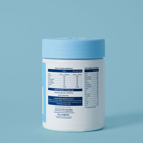 Nutrafine Marine Collagen Doğal %100 Çift Hidrolize Tip 1 Balık Kolajen Peptitler - 70 gr - 7 Günlük - 3