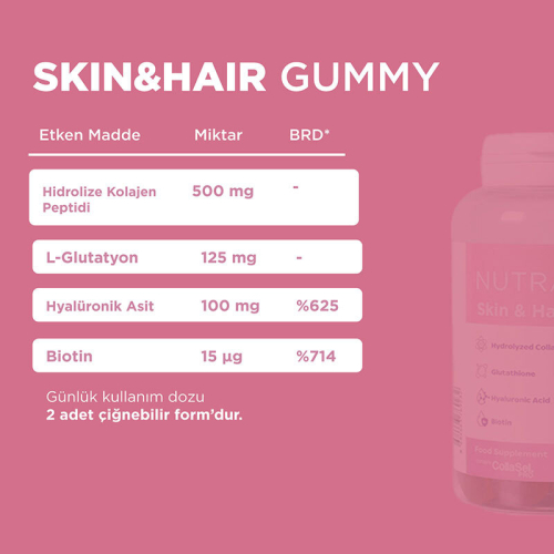 Nutrafine Skin Hair 60 Gummies - 2