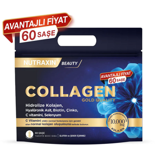 Nutraxin Collagen Gold Quality Hidrolize Kolajen 60 Saşe - Nutraxin