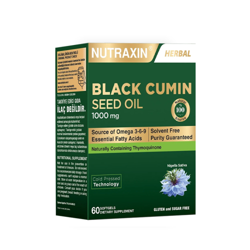 Nutraxin Çörek Otu Yağı 1000 mg 60 Kapsül - Nutraxin