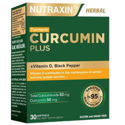 Nutraxin Curcumin Plus Takviye Edici Gıda 30 Yumuşak Kapsül - 1