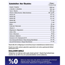 Nutraxin Multivitamin Mineral Powder 300 Gr - 2