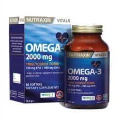 Nutraxin Omega 3 Balık Yağı 2000 mg 60 SoftGel - 2