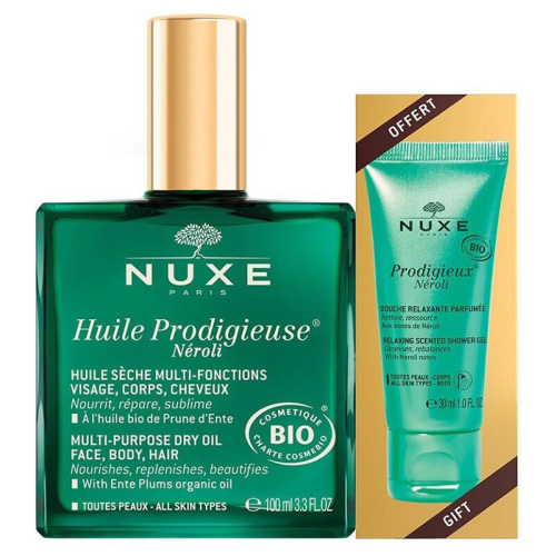 Nuxe Huile Prodigieuse Neroli SET Shower Gel 30 ml HEDİYE - 1