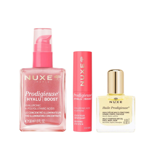 Nuxe Prodigieuse Hyalu Boost Bakım Seti Mini Kuru Yağ HEDİYELİ - Nuxe