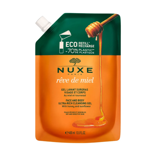 Nuxe Reve de Miel Face and Body Ultra Rich Cleansing Gel 400 ml - Refill - Nuxe
