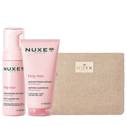 Nuxe Very Rose Bakım Seti - Makyaj Çantası HEDİYELİ - Nuxe