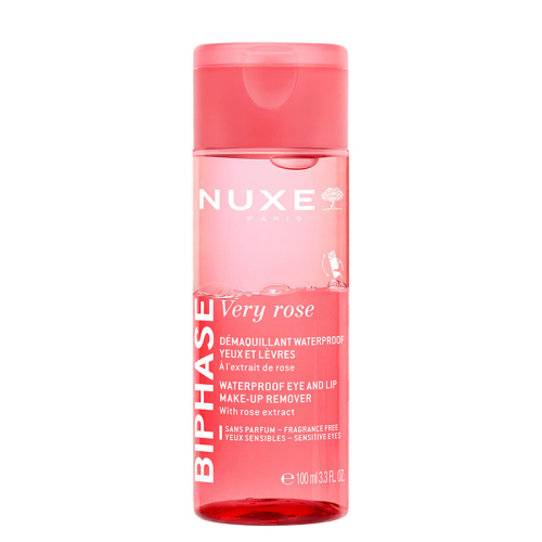 Nuxe Very Rose Gül Özlü Çift Bazlı Göz Makyajı Temizleme Suyu 100 ml - Nuxe