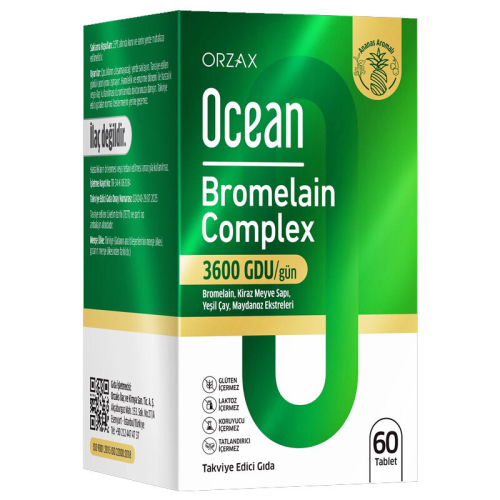 Ocean Bromelain Complex 60 Tablet - Orzax