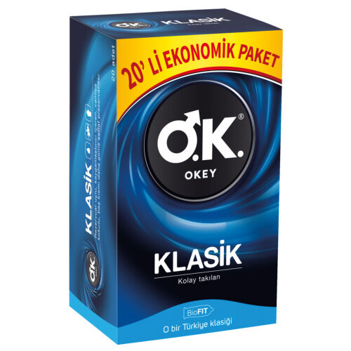 Okey Klasik Prezervatif 20li - Okey