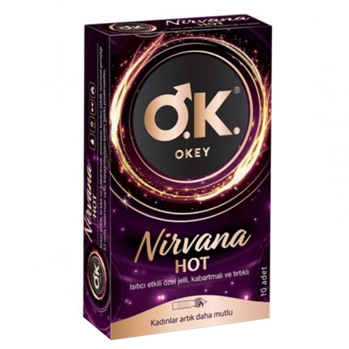 Okey Nirvana Hot Prezervatif 10 Adet - Okey