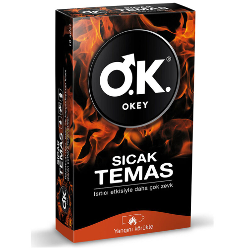 Okey Sıcak Temas Prezervatif 10 adet - Okey