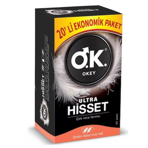 Okey Ultra Hisset Prezervatif 20 adet - 1