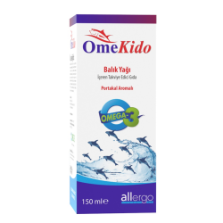 OmeKido Omega-3 Portakal Aromalı Balık Yağı İçeren Takviye Edici Gıda 150 ml - 1