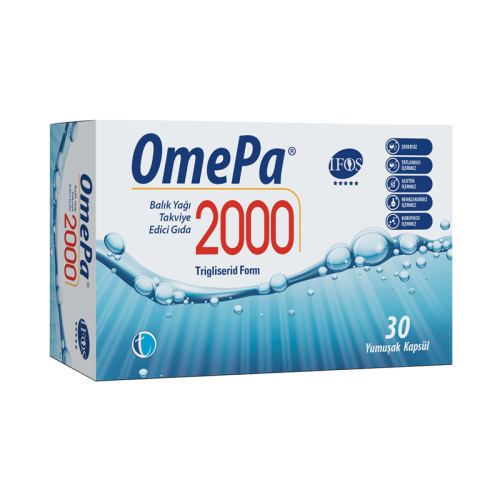 Omepa 2000 Balık Yağı Takviye Edici Gıda 30 Kapsül - TAB İlaç Sanayi A.Ş