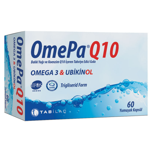 Omepa-Q10 Omega3 Ubiquinol Takviye Edici Gıda 60 Kapsül - 1
