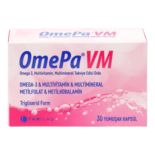 OmePa VM Takviye Edici Gıda 30 Yumuşak Kapsül - TAB İlaç Sanayi A.Ş