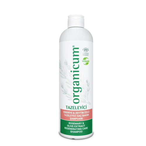 Organicum Biberiye ve Zeytin Özlü Tazeleyici Şampuan 350 ml - Organicum