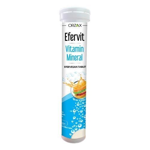 Orzax Efervit Multivitamin ve Mineral 20 Tablet - Orzax