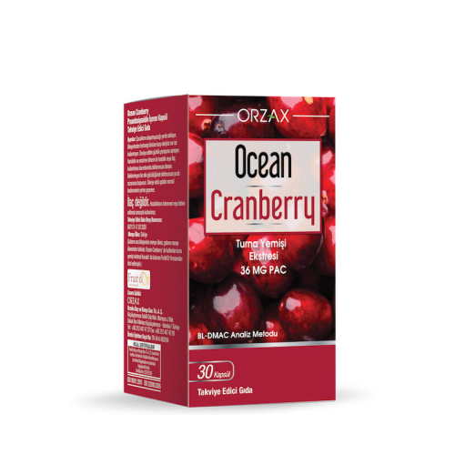Orzax Ocean Cranberry Turna Yemişi Ekstresi 30 Tablet Takviye Edici Gıda - Orzax