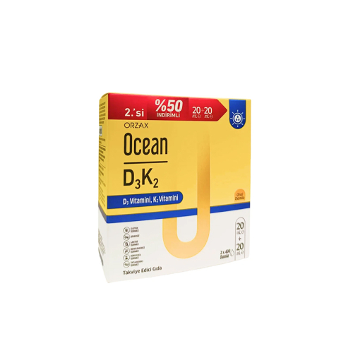 Orzax Ocean D3K2 Damla 20 ml 2 li Paket - Orzax