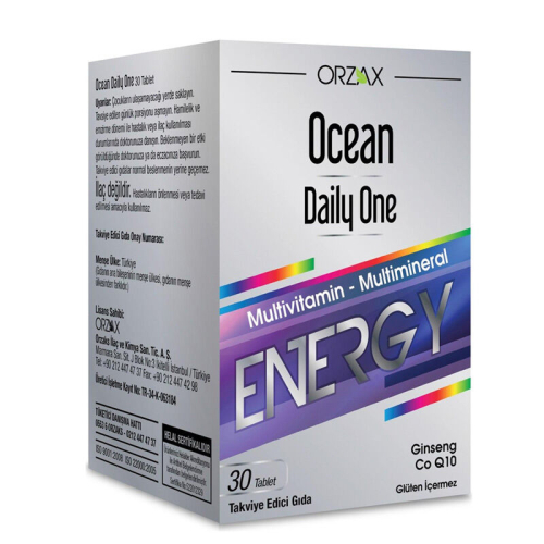 Orzax Ocean Daily One Energy 30 Tablet - Takviye Edici Gıda - 1