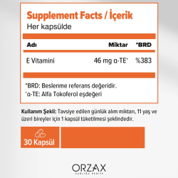 Orzax Ocean E Vitamini 30 Kapsül - 2