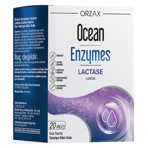 Orzax Ocean Enzymes Lactase Damla 20 ml - Orzax
