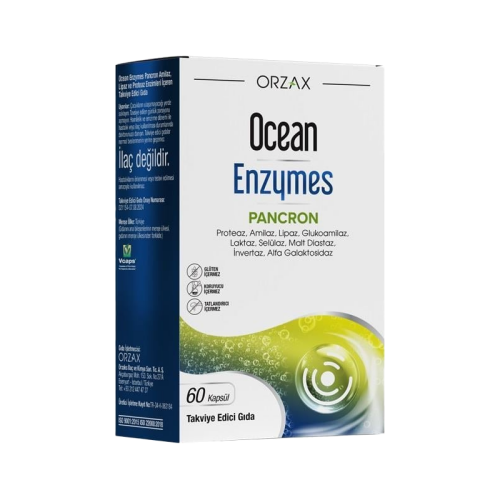 Orzax Ocean Enzymes Pancron 60 Kapsül - Orzax