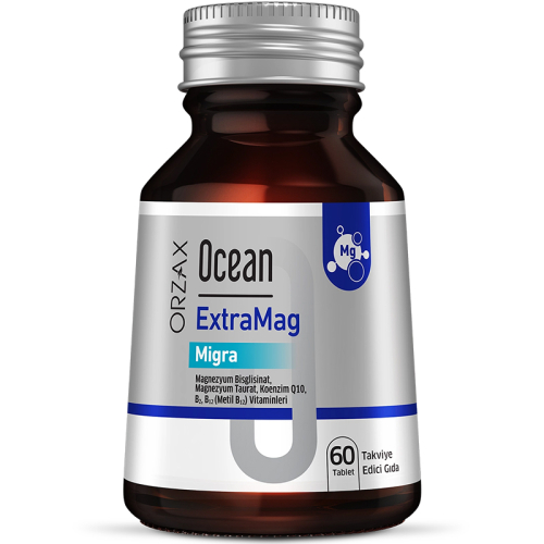 Orzax Ocean ExtraMag Migra Takviye Edici Gıda 60 Tablet - Orzax