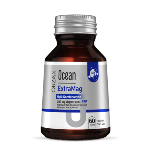 Orzax Ocean ExtraMag Üçlü Magnezyum Kombinasyonu 60 Tablet - Orzax