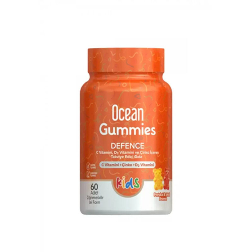 Orzax Ocean Gummies Defence Kids Takviye Edici Gıda 60 Adet Çiğnenebilir Jel Form - 1