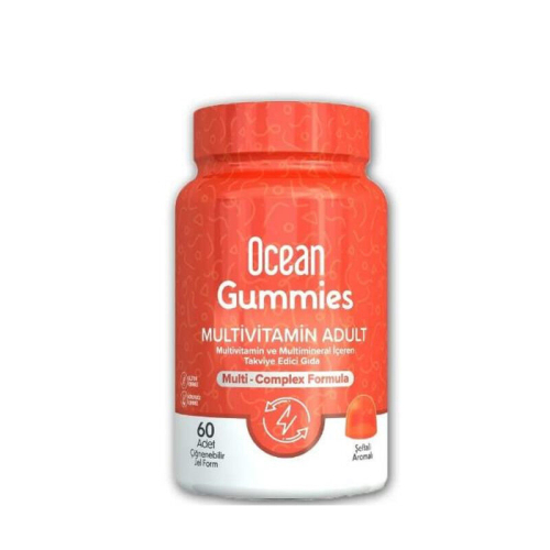 Orzax Ocean Gummies Multivimatimin Adult Takviye Edici Gıda 60 Adet Çiğnenebilir Jel Form - Orzax