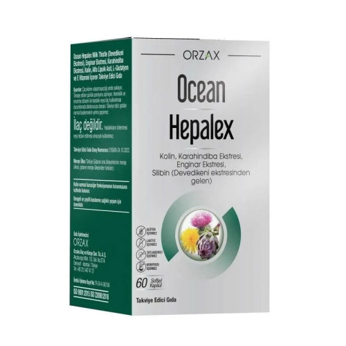 Orzax Ocean Hepalex Takviye Edici Gıda 60 Kapsül - Orzax