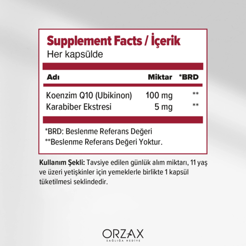 Orzax Ocean Koenzim Q10 30 Kapsül - 2